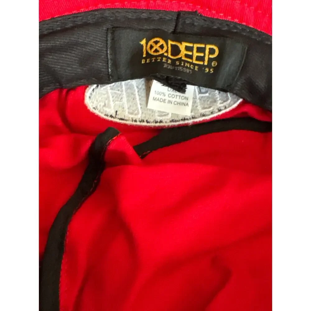 10.Deep red bucket hat racing DuPont l/xl tenth division